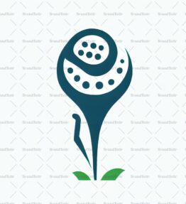 Golftee und Ball